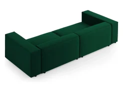 - Sofá "Arendal" 4 lugares em veludo verde garrafa - 244x102x70cm*Cosmopolitan Design Online