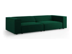 - Sofá "Arendal" 4 lugares em veludo verde garrafa - 244x102x70cm*Cosmopolitan Design Online
