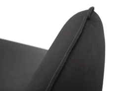 - Sofá "Vienna" 4 lugares em veludo cinza escuro - 230x92x95cm*Cosmopolitan Design Best
