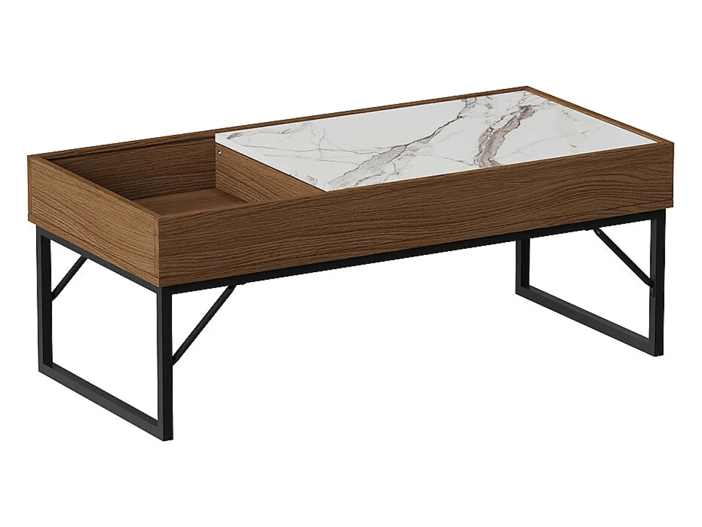 Vicco Mesa De Centro*Couchtisch noz 105x50x40 lunero Natural escuro