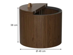 Vicco Mesa De Centro*Couchtisch noz 48x48x38 tavilo Natural escuro