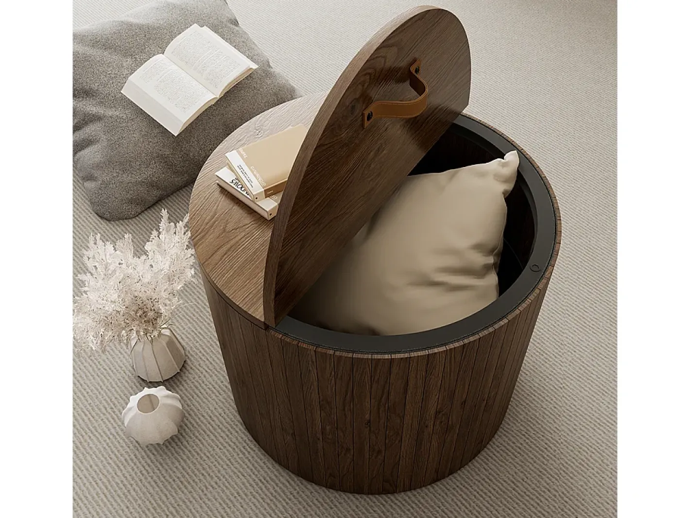Vicco Mesa De Centro*Couchtisch noz 48x48x38 tavilo Natural escuro