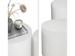 Vicco Mesa De Centro*Couchtisch-Set 48x48x38 giva Branco