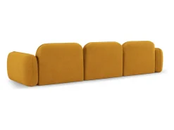 Best - Sofá modular "Lucien" 4 lugares em veludo mostarda - 320x90x70cm Sofá