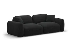 Sale - Sofá modular "Lucien" 3 lugares em veludo carvão - 230x90x70cm Sofá