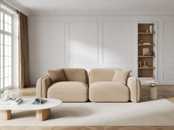 - Sofá modular "Lucien" 3 lugares em veludo areia - 230x90x70cm^CXL by Christian Lacroix Hot