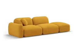 - Sofá modular direito "Lucien" 3 lugares em veludo mostarda - 295x90x70cm*CXL by Christian Lacroix Outlet