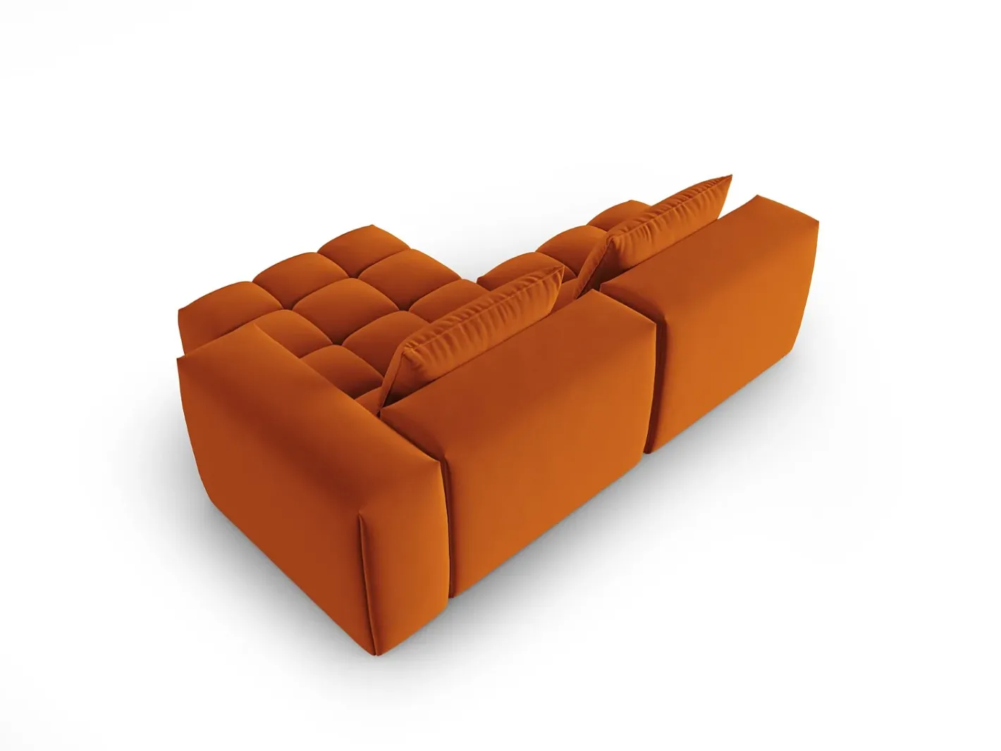 - Sofá modular de canto direito "Lorella" 3 lugares em veludo - 205x145x70cm*CXL by Christian Lacroix