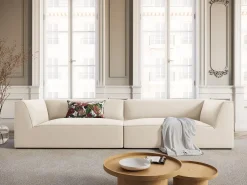 Sale - Sofá "Charles" 4 lugares em veludo - 302x93x69cm Sofá