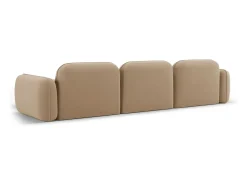 - Sofá modular de canto direito "Lucien" 4 lugares em veludo areia - 320x165x70cm^CXL by Christian Lacroix Outlet