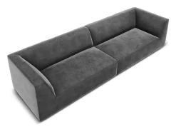 - Sofá "Charles" 4 lugares em veludo cinza escuro - 302x93x69cm*CXL by Christian Lacroix Sale