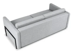 - Sofá-cama "Yanis" 3 lugares em tecido estrutural cinza claro - 202x102x80cm^CXL by Christian Lacroix New