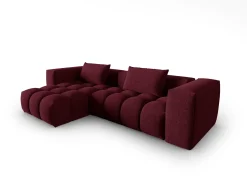 - Sofá modular de canto esquerdo "Lorella" 3 lugares em tecido estrutural - 260x145x70cm^CXL by Christian Lacroix New