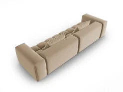 - Sofá modular "Lorella" 5 lugares em veludo areia - 290x85x70cm^CXL by Christian Lacroix Clearance