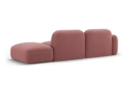 - Sofá modular direito "Lucien" 3 lugares em veludo salmão - 295x90x70cm*CXL by Christian Lacroix Clearance