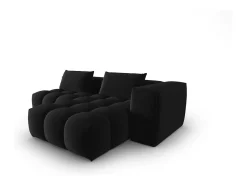 Online - Sofá modular de canto direito "Lorella" 3 lugares em veludo - 205x145x70cm Sofá