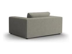 - Sofá "Tendance" 1,5 lugares em veludo cotelê cinza claro - 156x122x72cm Sofá
