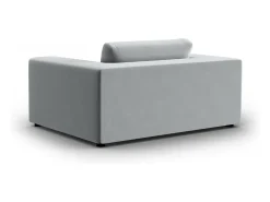 - Sofá "Tendance" 1,5 lugares em veludo cinza claro - 156x122x72cm*CXL by Christian Lacroix New