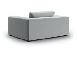 - Sofá "Tendance" 1,5 lugares em veludo cinza claro - 156x122x72cm*CXL by Christian Lacroix New
