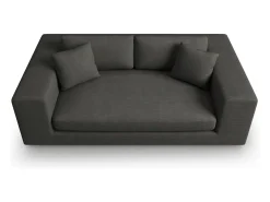 - Sofá "Tendance" 3 lugares em veludo cotelê cinza escuro - 220x122x72cm^CXL by Christian Lacroix Discount