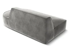 - Sofá modular direito "Charles" 2 lugares em veludo cinza claro - 181x93x69cm*CXL by Christian Lacroix Clearance
