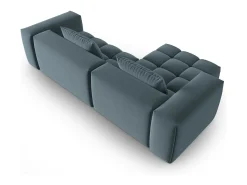 - Sofá modular de canto esquerdo "Lorella" 3 lugares em veludo pastel - 260x145x70cm*CXL by Christian Lacroix Hot