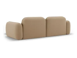 - Sofá modular de canto direito "Lucien" 3 lugares em veludo areia - 230x165x70cm^CXL by Christian Lacroix