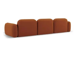 Online - Sofá modular de canto direito "Lucien" 4 lugares em veludo - 320x165x70cm Sofá