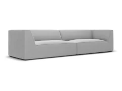 - Sofá "Charles" 4 lugares em veludo cinza claro - 302x93x69cm*CXL by Christian Lacroix Online