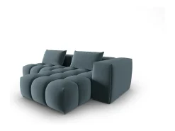 - Sofá modular de canto direito "Lorella" 3 lugares em veludo pastel - 205x145x70cm*CXL by Christian Lacroix