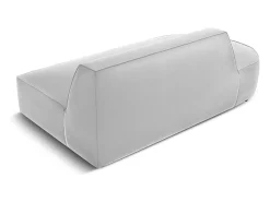 - Sofá modular virado para a esquerda "Charles" 2 lugares em veludo cinza claro - 181x93x69cm^CXL by Christian Lacroix Outlet