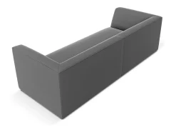 Outlet - Sofá "Charles" 3 lugares em veludo cinza escuro - 232x92x69cm Sofá