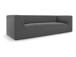 Outlet - Sofá "Charles" 3 lugares em veludo cinza escuro - 232x92x69cm Sofá