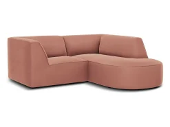 Sale - Sofá de canto direito "Charles" 3 lugares em veludo - 186x180x69cm Sofá