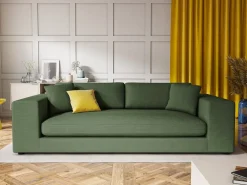 Outlet - Sofá "Tendance" 4 lugares em veludo cotelê - 262x122x72cm Sofá