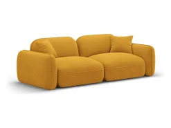 Clearance - Sofá modular "Lucien" 3 lugares em veludo mostarda - 230x90x70cm Sofá