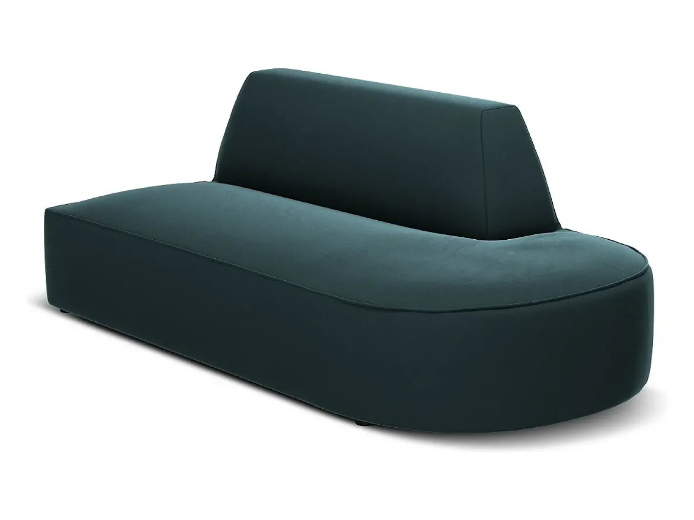 - Sofá modular direito "Charles" 2 lugares em veludo - 181x93x69cm*CXL by Christian Lacroix Discount