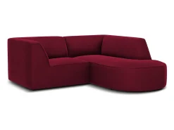 Outlet - Sofá de canto direito "Charles" 3 lugares em veludo - 186x180x69cm Sofá