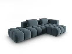 - Sofá modular de canto direito "Lorella" 4 lugares em veludo pastel - 265x145x70cm^CXL by Christian Lacroix Online