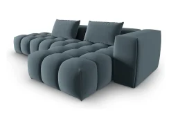 - Sofá modular de canto direito "Lorella" 4 lugares em veludo pastel - 265x145x70cm^CXL by Christian Lacroix Online