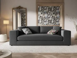 - Sofá "Tendance" 4 lugares em veludo cinza - 262x122x72cm^CXL by Christian Lacroix Discount