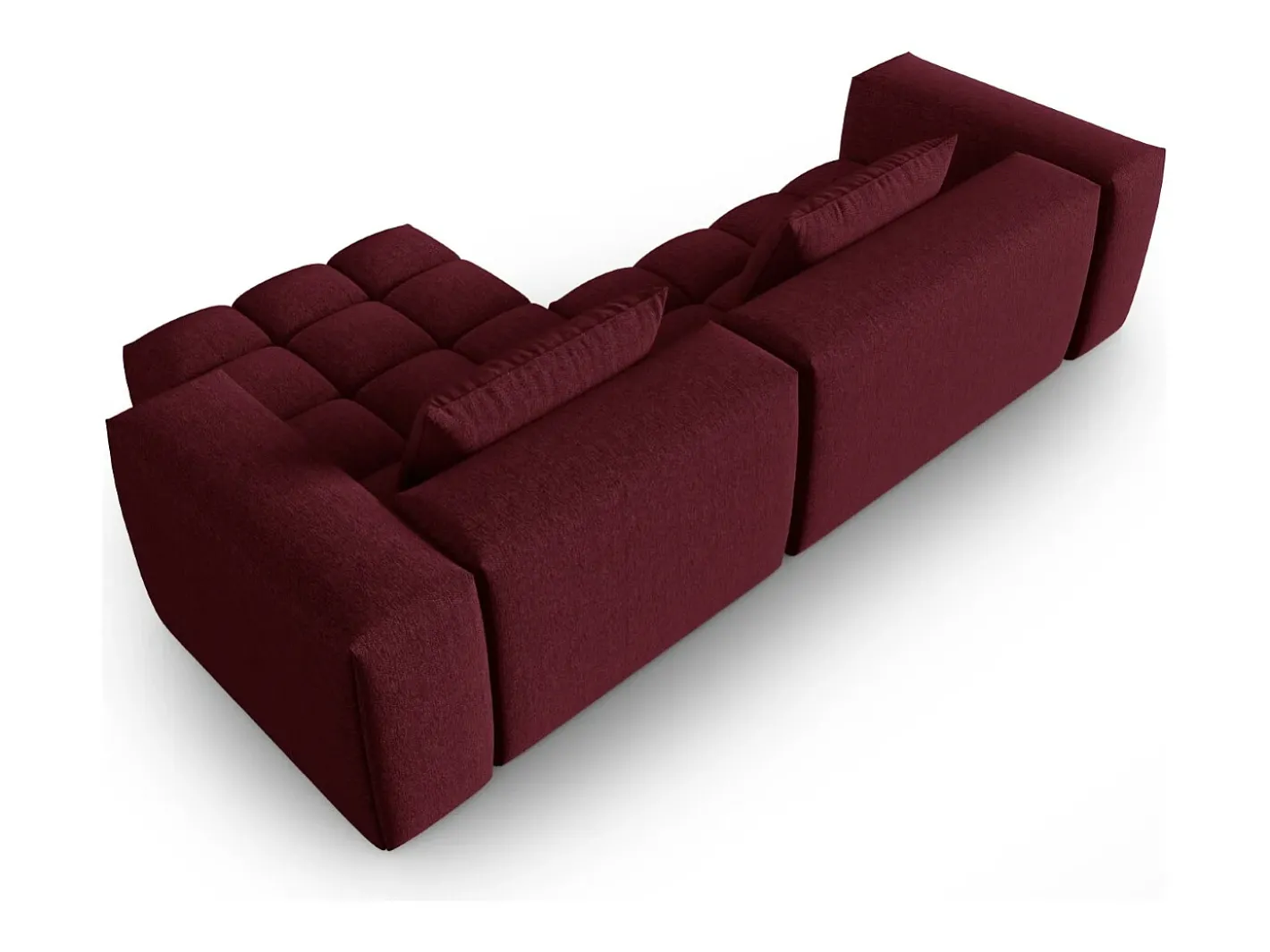 - Sofá modular de canto direito "Lorella" 3 lugares em tecido estrutural - 260x145x70cm^CXL by Christian Lacroix Online
