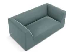 CXL by Christian Lacroix Sofá*- Sofá "Charles" 2 lugares em veludo hortelã - 174x92x69cm Azul turquesa