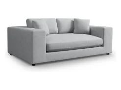 Outlet - Sofá "Tendance" 3 lugares em tecido estrutural cinza claro - 220x122x72cm Sofá