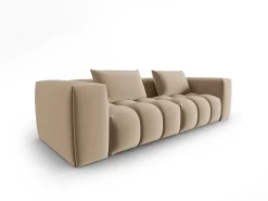 - Sofá modular "Lorella" 3 lugares em veludo areia - 230x85x70cm*CXL by Christian Lacroix New