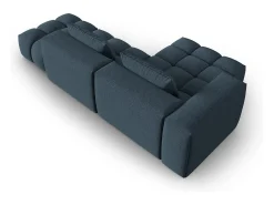 Online - Sofá modular de canto esquerdo "Lorella" 4 lugares em tecido estrutural - 265x145x70cm Sofá