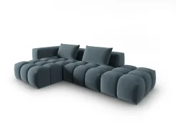 - Sofá modular de canto esquerdo "Lorella" 4 lugares em veludo pastel - 265x145x70cm*CXL by Christian Lacroix Hot