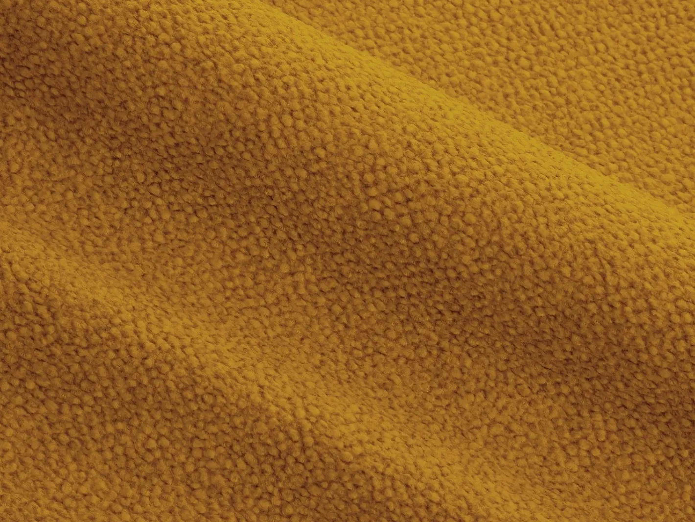 CXL by Christian Lacroix Sofá*- Sofá modular de canto direito "Lucien" 4 lugares em veludo mostarda - 320x165x70cm Amarelo mostarda