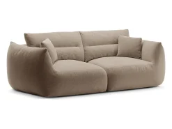 Sale - Sofá modular "Maurie" 3 lugares em tecido chenille areia - 224x107x90cm Sofá