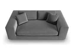 - Sofá "Tendance" 3 lugares em veludo cinza - 220x122x72cm^CXL by Christian Lacroix Best